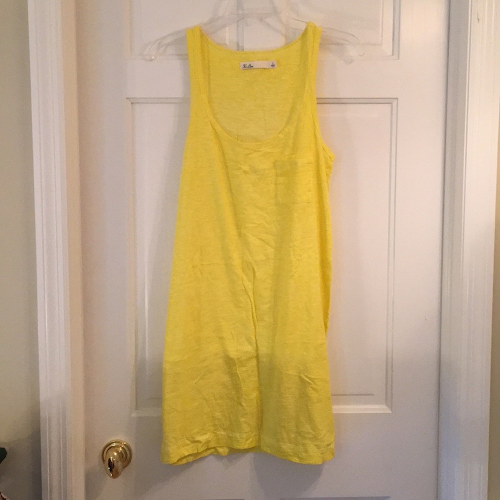 COPY - Madewell Hi-Line yellow cotton dress